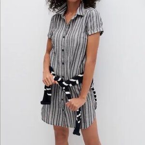 Banana republic striped t-shirt dress